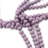non trace beads in purple color