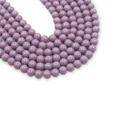non trace beads in purple color