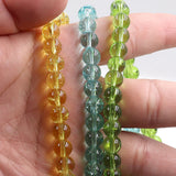Light crackle beads in 8mm