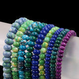 lab created stone beads in rondelle shape