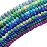 lab created stone beads in rondelle shape