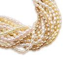 glass rice pearl beads in 3X4mm