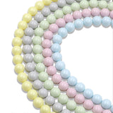 high quality crystal glass pearl beads in pastel colors