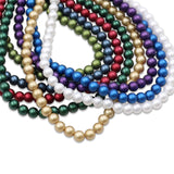 high quality glass matte pearl beads in 4mm