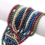 high quality glass matte pearl beads in 4mm