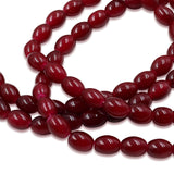 non trace bead in rice shape in jade effect