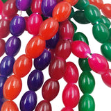 non trace bead in rice shape in jade effect