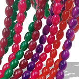 non trace bead in rice shape in jade effect