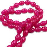 non trace bead in rice shape in jade effect