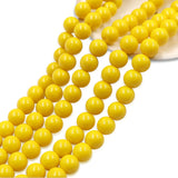 non trace beads yellow 8mm