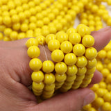 non trace beads yellow 8mm