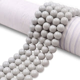 high quality crystal glass pearl beads in pastel grey color