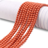 non trace beads in salmon color