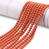 non trace beads in salmon color