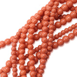 non trace beads in salmon color
