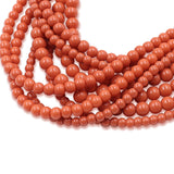 non trace beads in salmon color