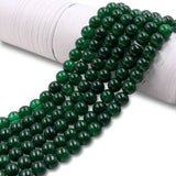 non trace beads in green jade effect