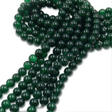 non trace beads in green jade effect