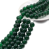 non trace beads in green jade effect