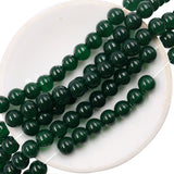 non trace beads in green jade effect