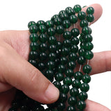 non trace beads in green jade effect