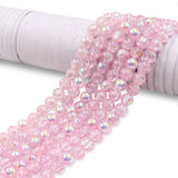 Crackle beads with AB in size 8mm