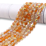 Crackle beads with AB in size 8mm