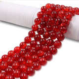 Crackle beads red in size 12mm