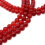 Crackle beads red in size 12mm