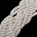 glass rondelle pearl beads in 8x10mm