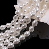 glass tear drop pearl beads in 10x13mm