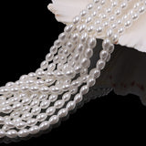 glass tear drop pearl beads in 4x6mm