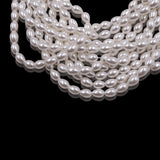 glass tear drop pearl beads in 4x6mm