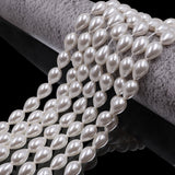 glass tear drop pearl beads in 8x12mm