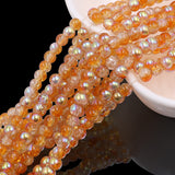 Crackle beads with and without AB in size 4mm
