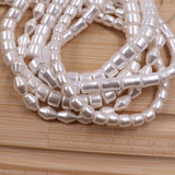 Glass shaped pearl beads