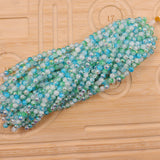 Crackle beads with AB in size 8mm and 10mm