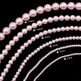 high quality crystal pearl beads in rosaline color