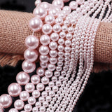 high quality crystal pearl beads in rosaline color