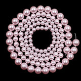 high quality crystal pearl beads in rosaline color