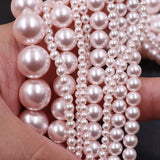 high quality crystal pearl beads in rosaline color