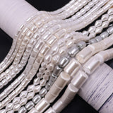 Shaped glass pearl beads