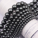 high quality crystal pearl beads in crystal black color