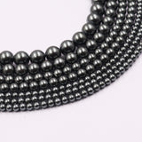 high quality crystal pearl beads in crystal black color