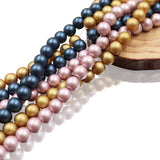 glass matte pearl beads in 8mm