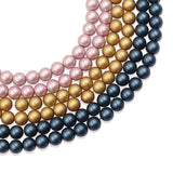 glass matte pearl beads in 8mm