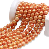 Floral glass beads