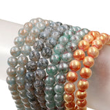 Floral glass beads