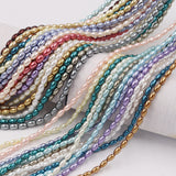 glass rice pearl beads in 3x6mm 4x6mm