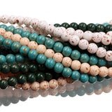 non trace beads with gold dots